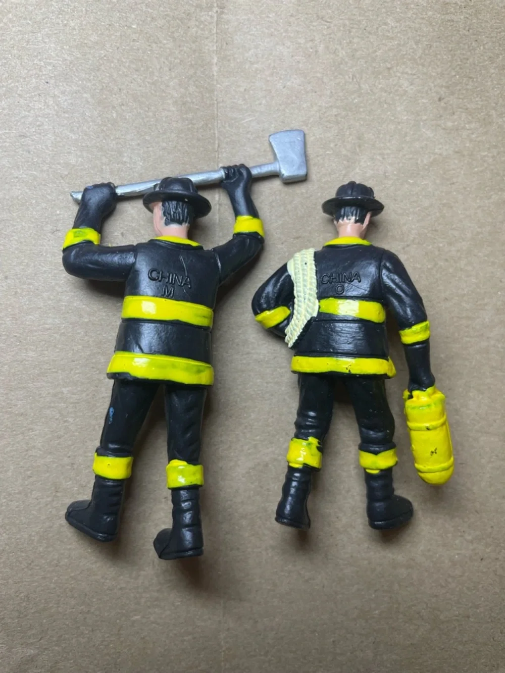 Vintage 1990s Cake Toppers- Soccer, Firefighter, Racers